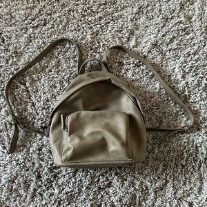 Faux Leather Backpack